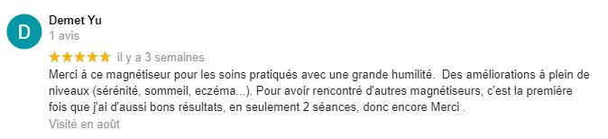 Avis sur magnétiseur Tours 37